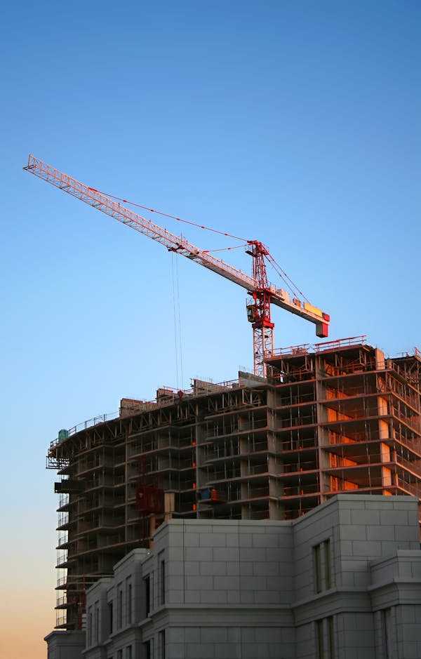 Crane on a construction site